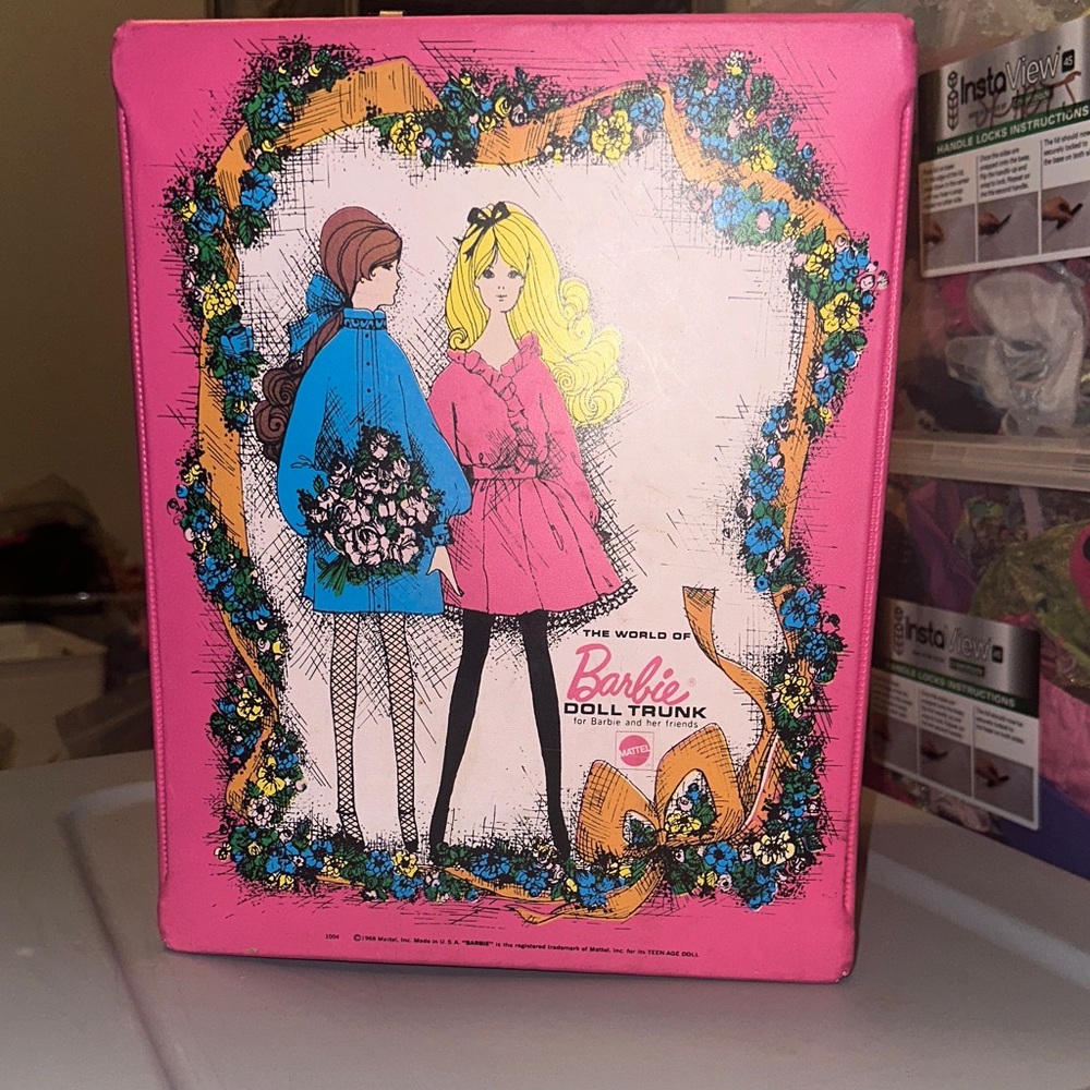 Vintage Barbie Doll Storage Trunk